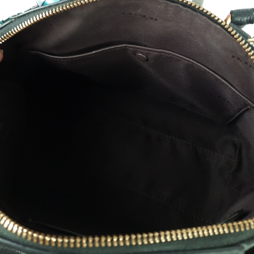Coach Elegant Elise Sathcel Bag with Scarf Accent - Picture 11 of 15